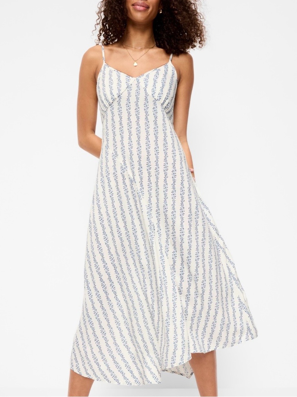 Old Navy Blue floral Midi Dress